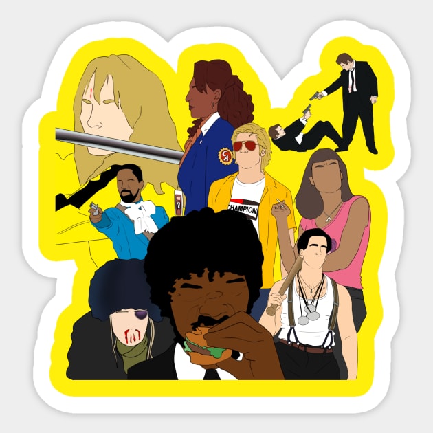 Tarantino Universe Sticker by Julia's Creations